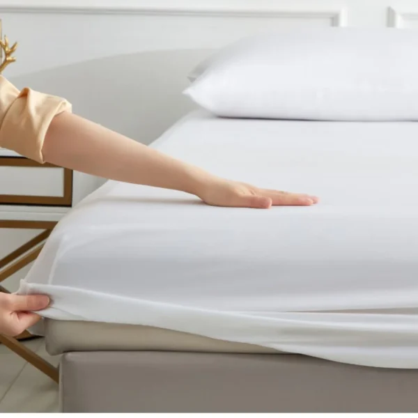 100% Bamboo Fitted Sheet – 35cm Deep Pocket, Hypoallergenic & Ultra-Soft